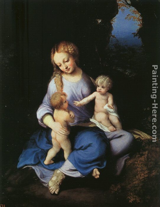 Correggio Madonna and Child with the Young Saint John